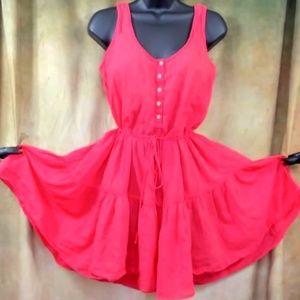 J Crew Bright Coral Sundress